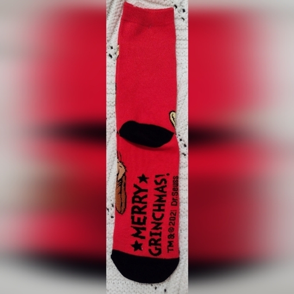 Max Merry Grinchmas Socks One Size Dr  Seuss New Without Tags. - Picture 2 of 3